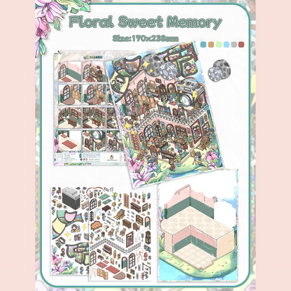 Spring Series--DIY 3D Miniature Scene Sticker