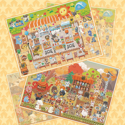 Beverage Shop|Gourmet Shop-DIY 3D Miniature Scene Sticker