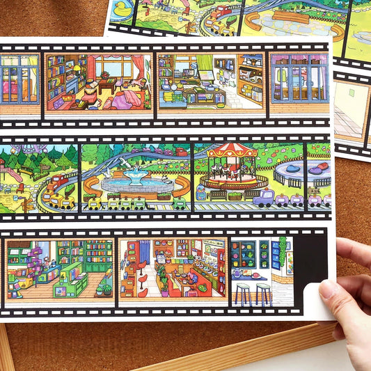 Puzzle Life|City Stroll-DIY 3D Miniature Scene Sticker