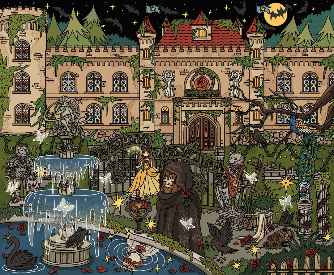 Dark Fairy Tale-DIY 3D Scene Sticker-Miniature Scenes