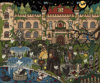 Dark Fairy Tale-DIY 3D Scene Sticker-Miniature Scenes