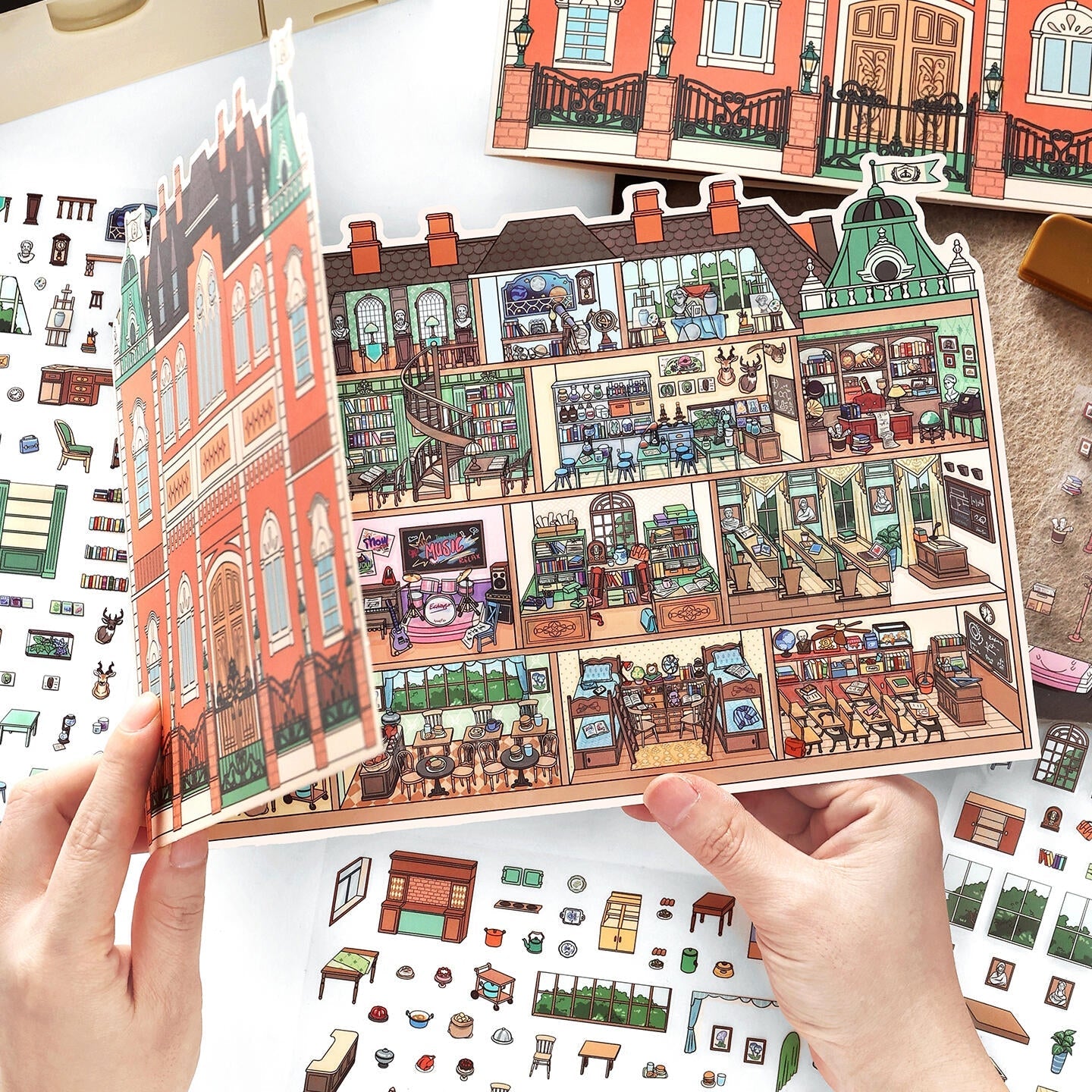 Art Academy|Candy Apartment-DIY 3D Miniature Scene Sticker