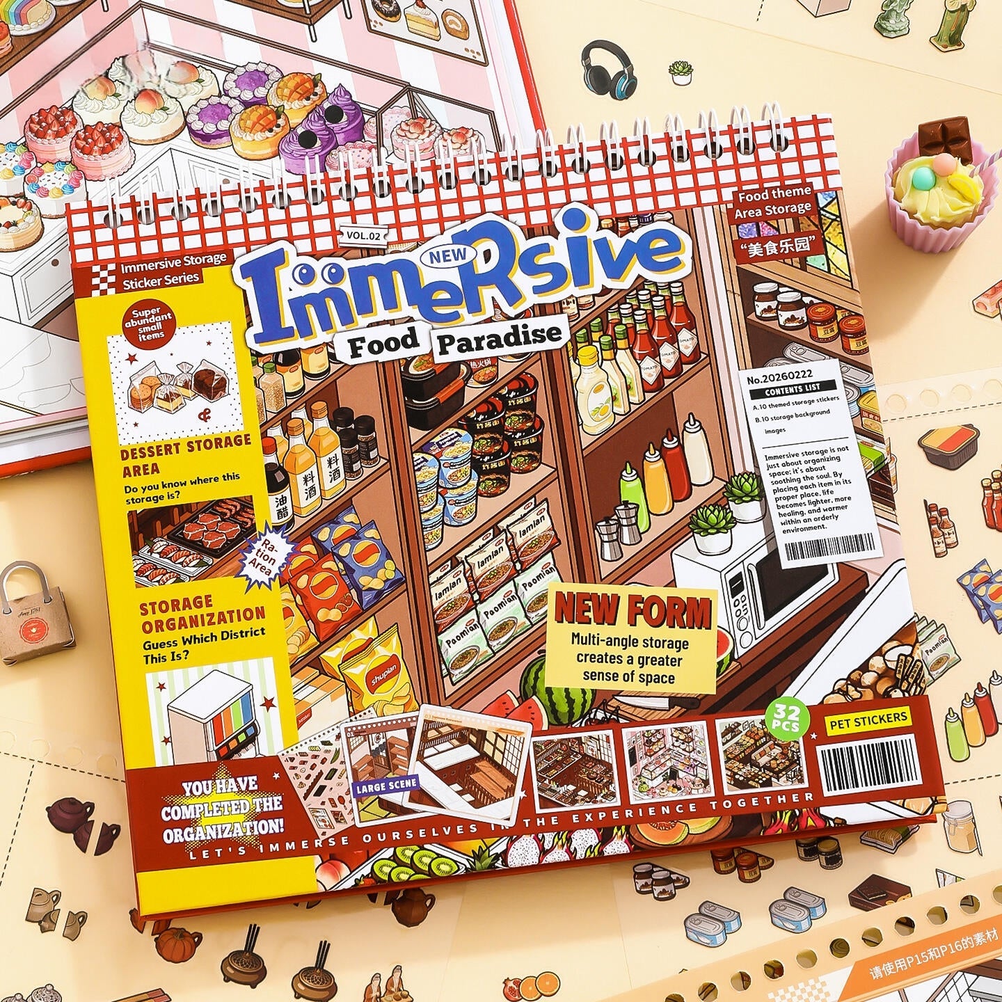 Simno Immersive Shopping-10 Miniature Scenes in 1 --DIY 3D Sticker Scene Book