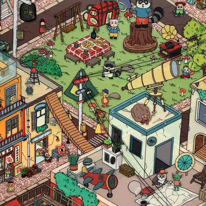 Twilight Hide-DIY 3D Miniature Scene Sticker