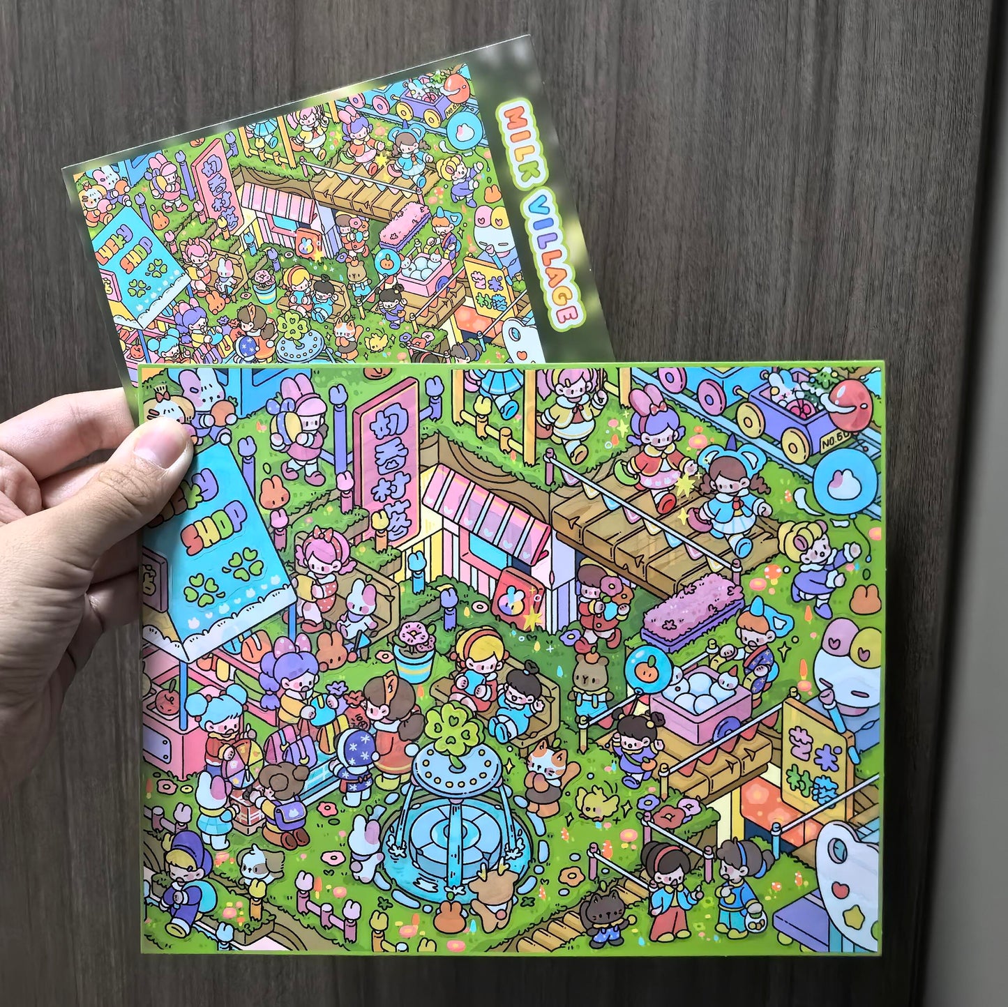 Milky Dreamland-DIY 3D Miniature Scene Sticker
