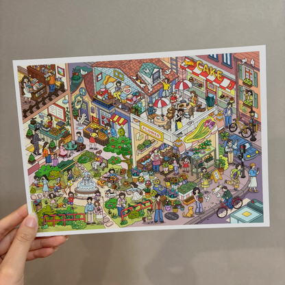 Urban Rhapsody-DIY 3D Miniature Sticker Scene