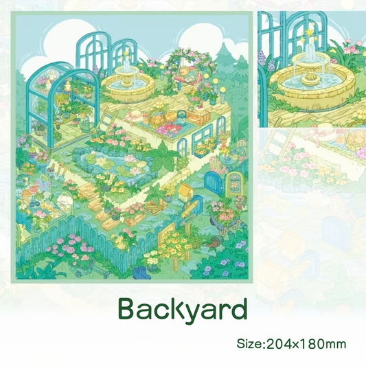 Green Nook Garden-DIY 3D Miniature Sticker Scene