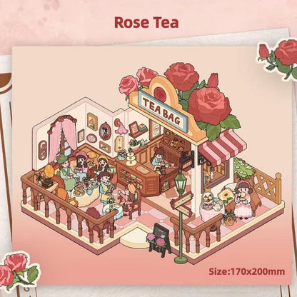 Chatter of Flowers-DIY 3D Miniature Scenes Stickers