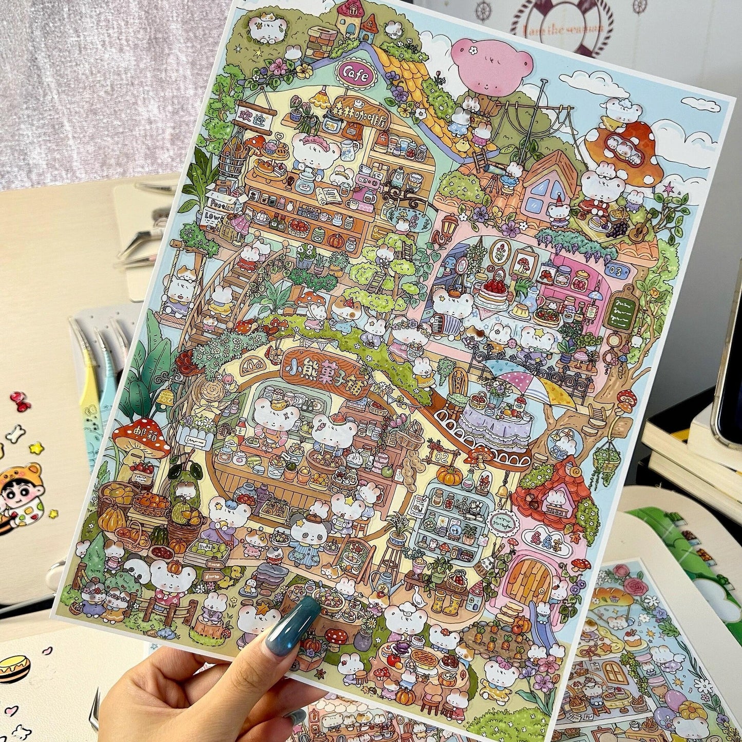 Honey Woods-DIY 3D Miniature Sticker Scene