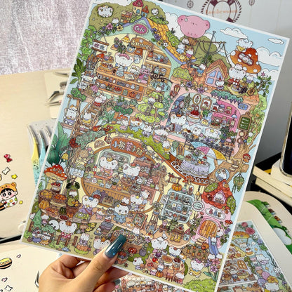 Honey Woods-DIY 3D Miniature Sticker Scene