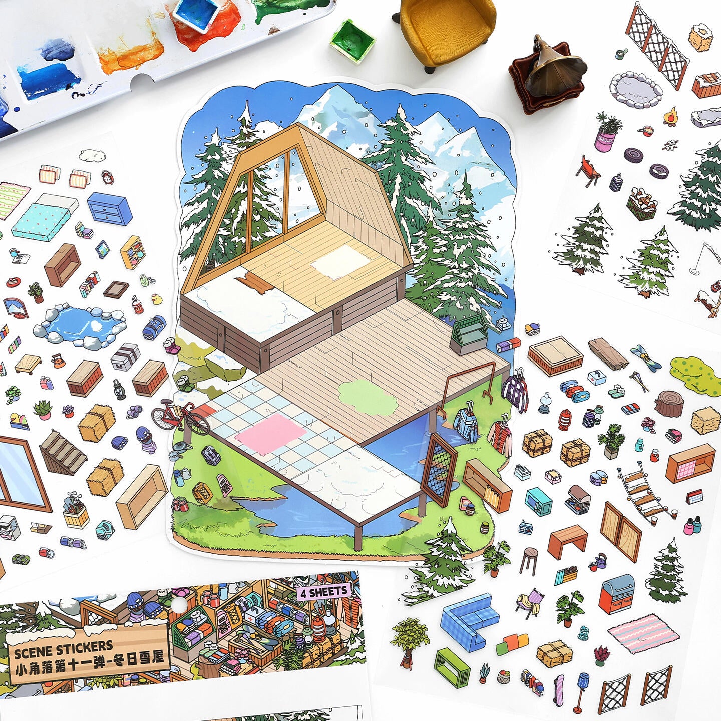 Seasonal Hideaways-DIY 3D Miniature Sticker Scene