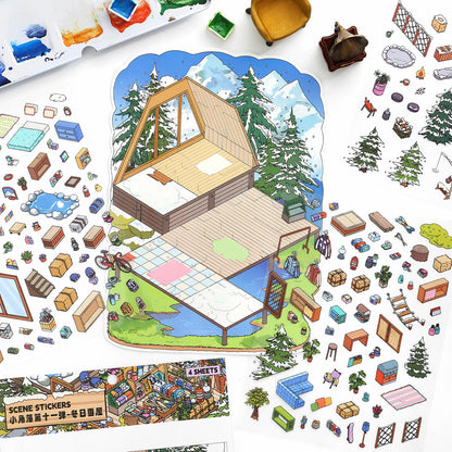Seasonal Hideaways-DIY 3D Miniature Sticker Scene