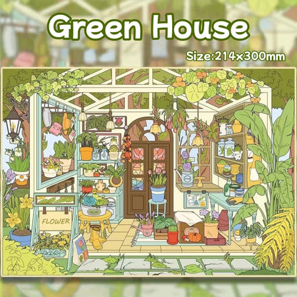 Green House-DIY 3D Miniature Scene Sticker