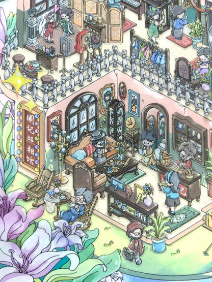 Spring Series--DIY 3D Miniature Scene Sticker