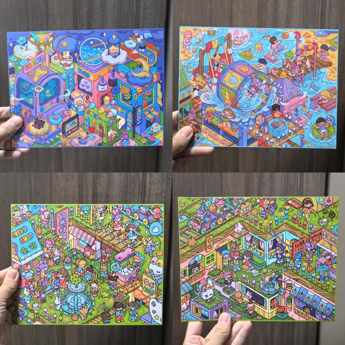 Milky Dreamland-DIY 3D Miniature Scene Sticker