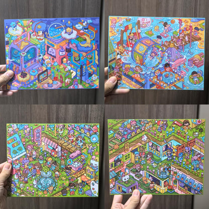 Milky Dreamland-DIY 3D Miniature Scene Sticker