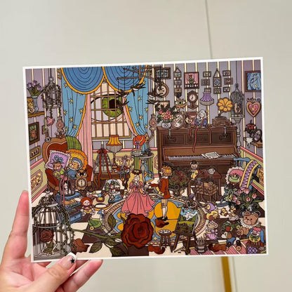 Dark Fairy Tale-DIY 3D Scene Sticker-Miniature Scenes