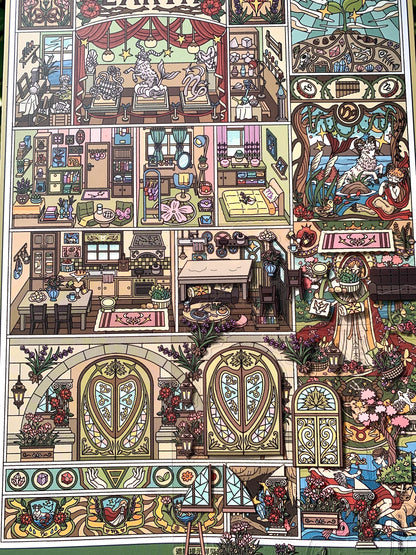 Zodiac Apartments-DIY 3D Miniature Scene Sticker