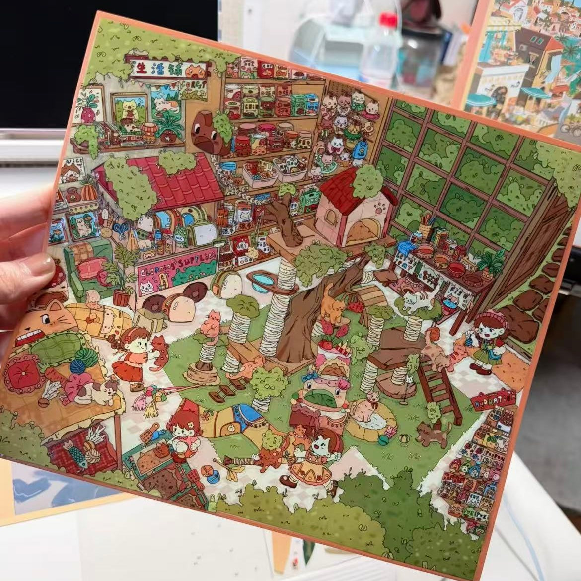 Forest Cat Studio|YoYo General Store-DIY 3D Miniature Sticker Scene