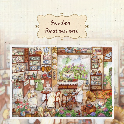 Bunny Land Series--DIY 3D Miniature Sticker Scene