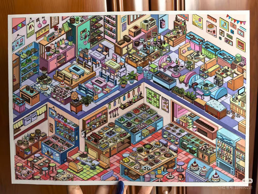 Unlimited feast-DIY 3D Miniature Scene Sticker
