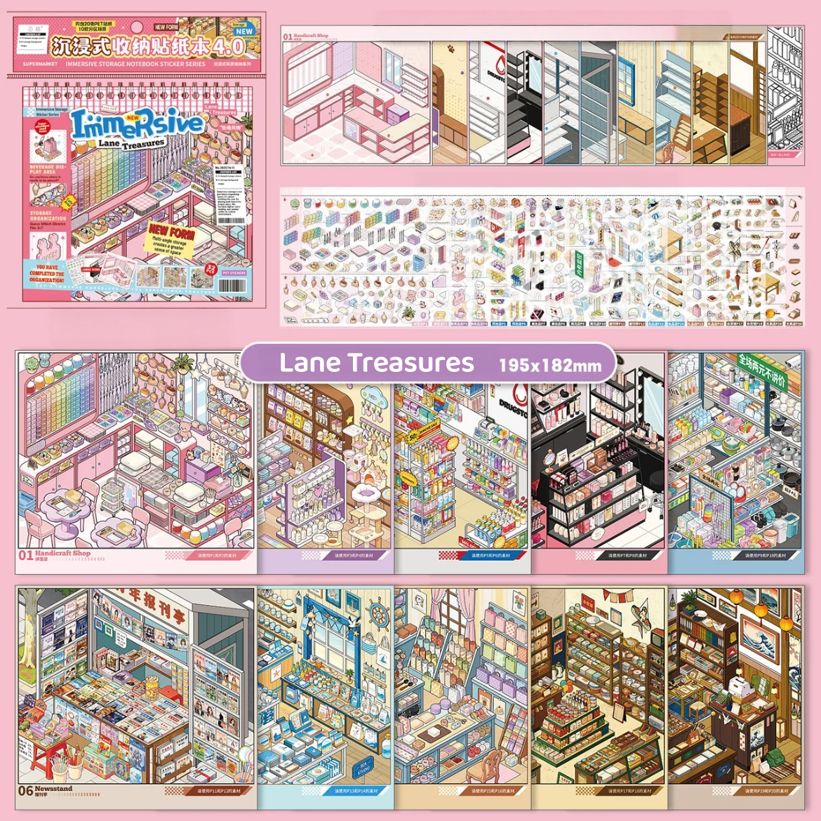 Local Life Sticker Book-DIY 3D Miniature Sticker Scene