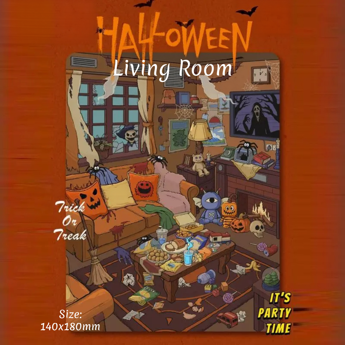 Halloween Sweet Home-DIY 3D Miniature Sticker Scene