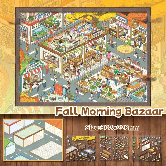 Cozy Autumn Journal-DIY 3D Miniature Scene Sticker