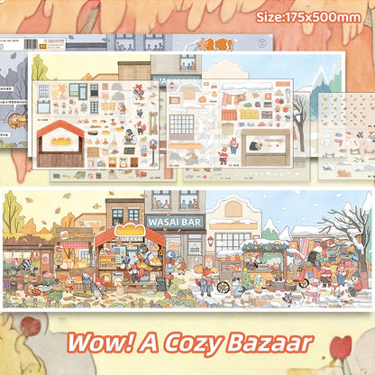 Wasai Town-DIY 3D Miniature Scenes Sticker