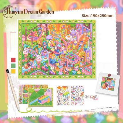 Milky Cream Series-3D Miniature Scenes Sticker