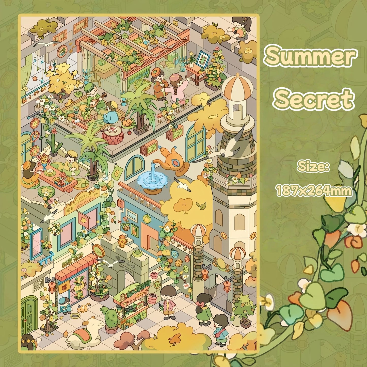 Letters of Seasons-DIY 3D Miniature Scene Sticker