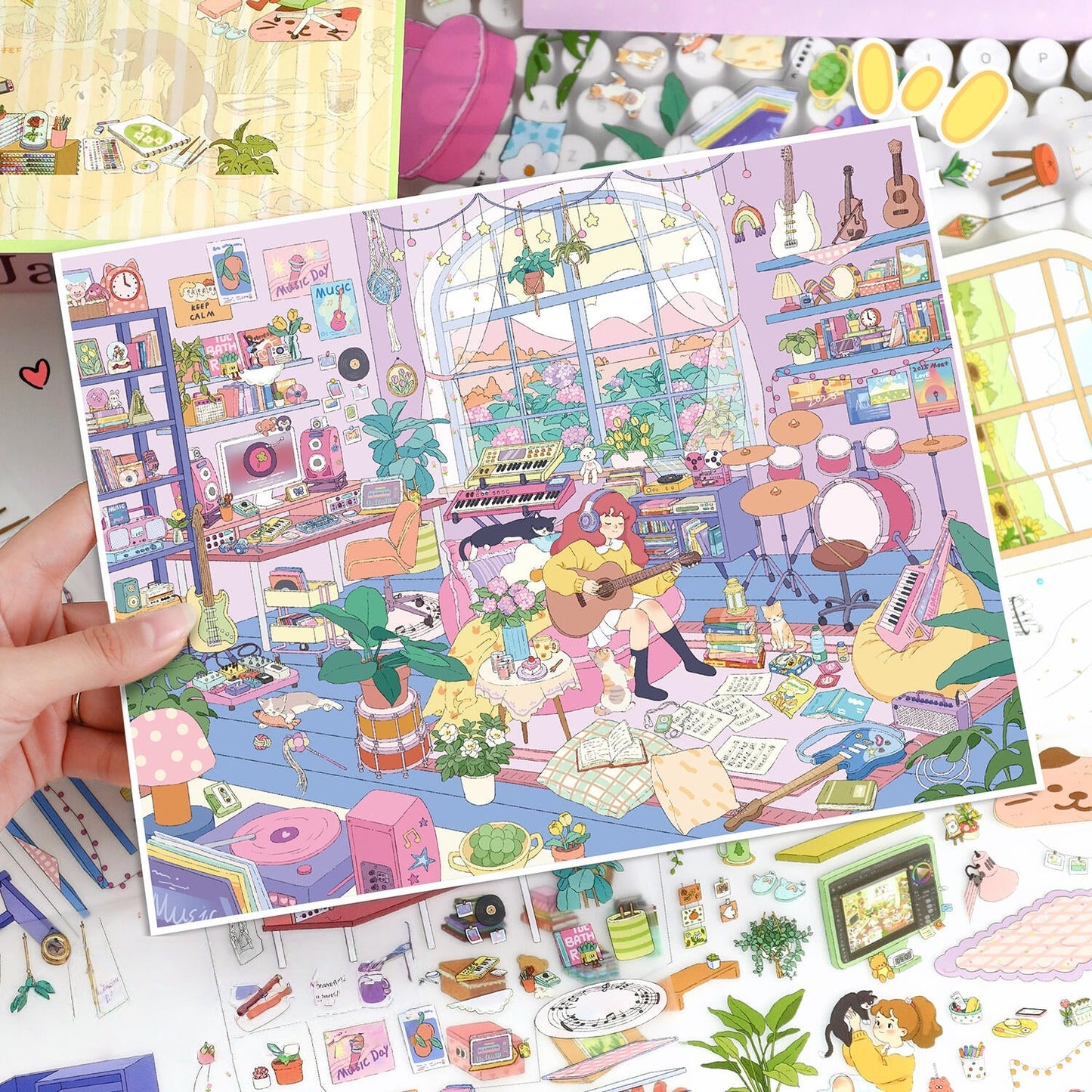 Girl's Studio-DIY 3D Miniature Scene Sticker
