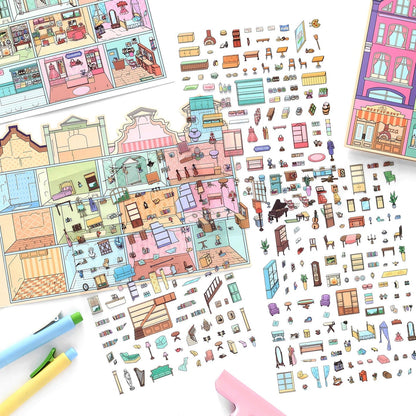 Art Academy|Candy Apartment-DIY 3D Miniature Scene Sticker