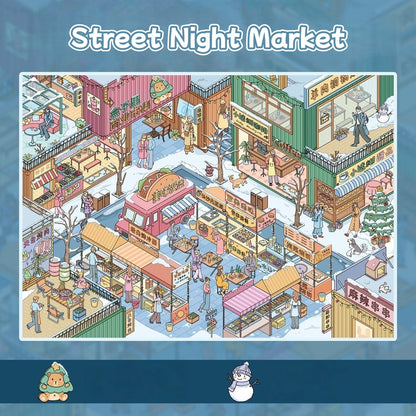 City Life Blocks-DIY 3D Miniature Scene Sticker
