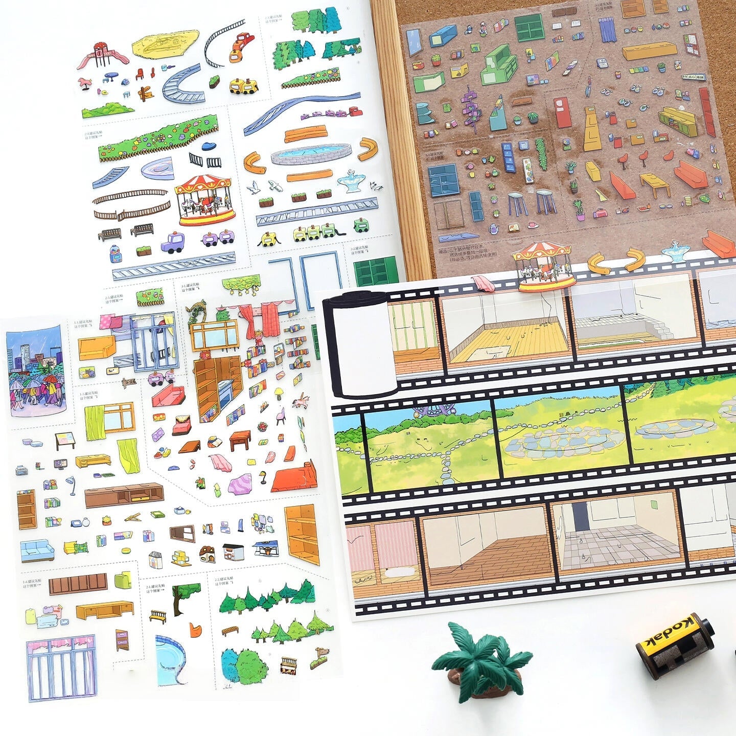 Puzzle Life|City Stroll-DIY 3D Miniature Scene Sticker