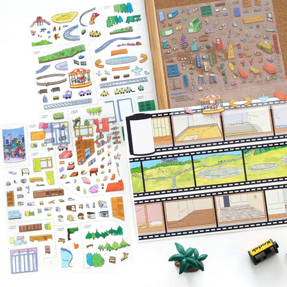 Puzzle Life|City Stroll-DIY 3D Miniature Scene Sticker
