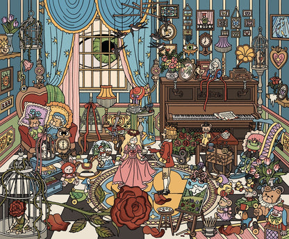 Dark Fairy Tale-DIY 3D Scene Sticker-Miniature Scenes