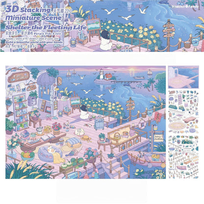 Fleeting World-DIY 3D Miniature Scene Sticker