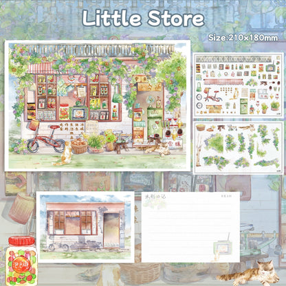 Corner Shop-DIY 3D Miniature Scene Sticker