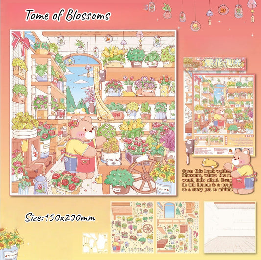 Flower Shop Series-DIY 3D Miniature Scene Sticker