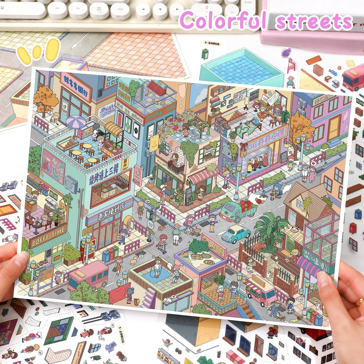 Street Scape-DIY 3D Miniature Scene Sticker