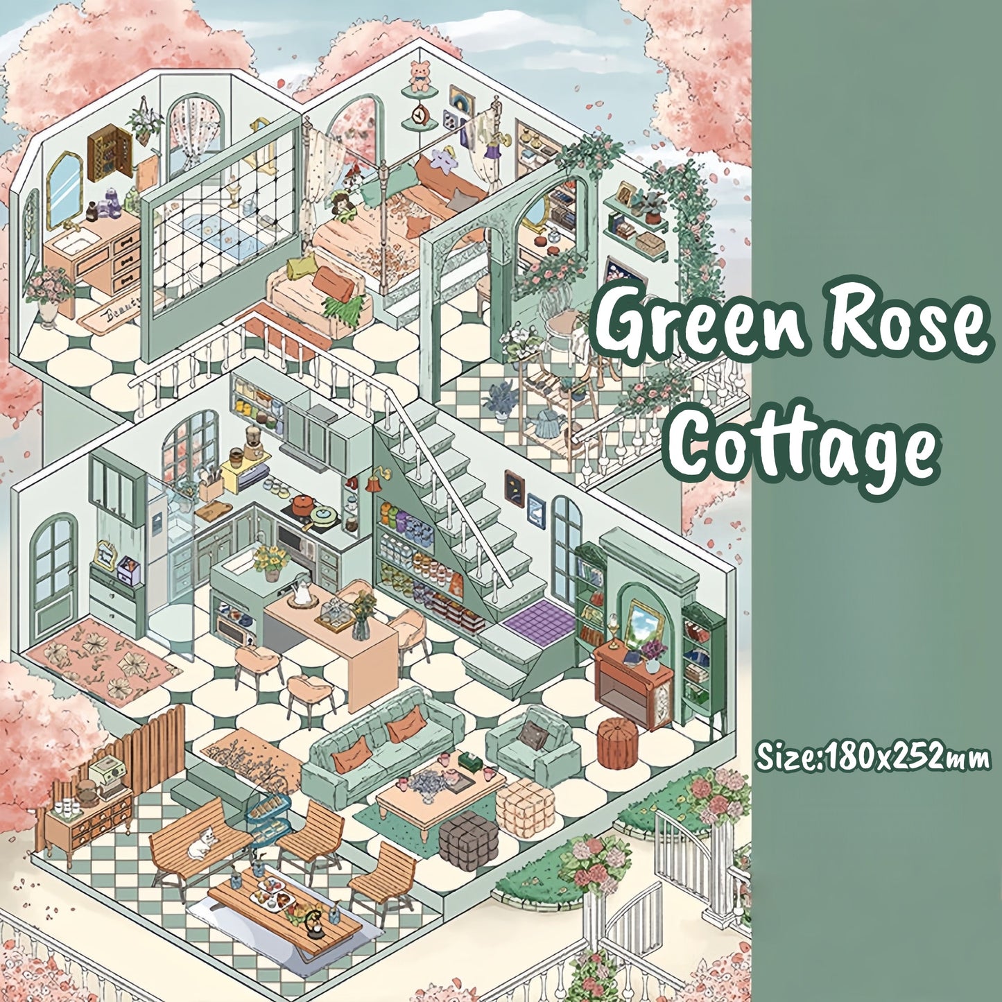 Vintage Regal Aesthetic-DIY 3D Miniature Sticker Scene