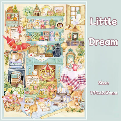 Tender Time-DIY 3D Miniature Scene Sticker