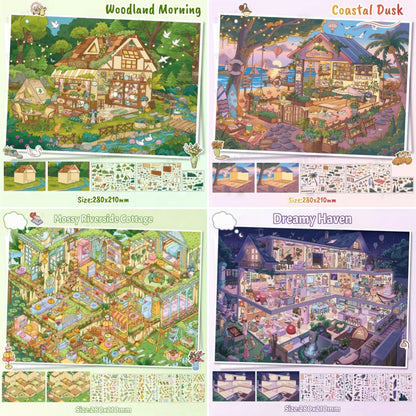 Dreamy Homestead Series-DIY 3D Miniature Sticker Scene