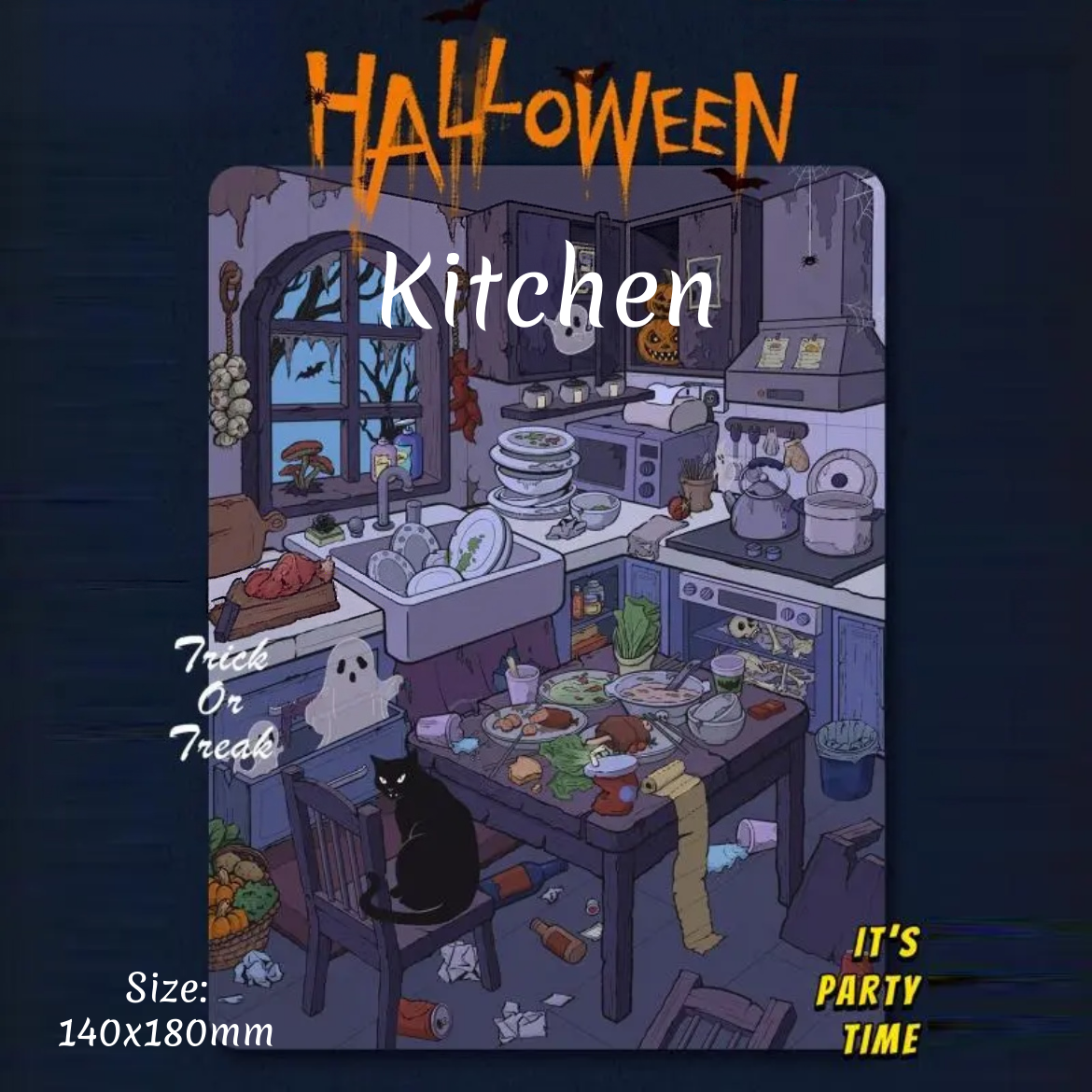 Halloween Sweet Home-DIY 3D Miniature Sticker Scene