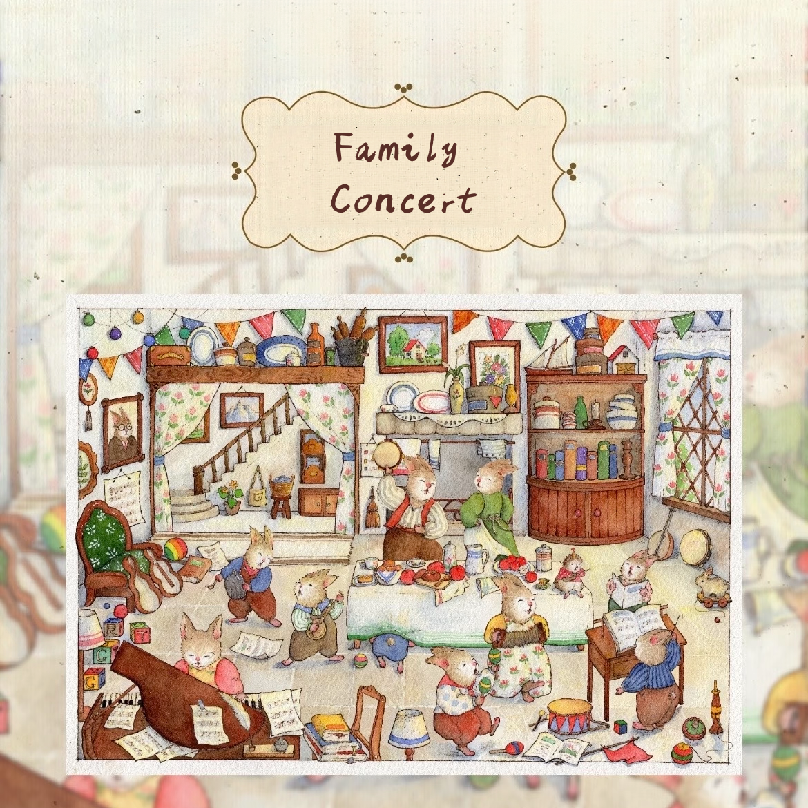 Bunny Land Series--DIY 3D Miniature Sticker Scene