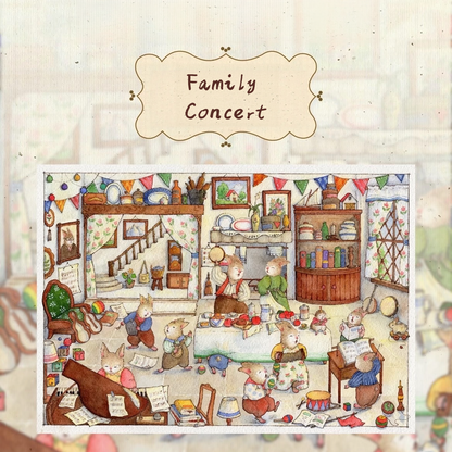 Bunny Land Series--DIY 3D Miniature Sticker Scene