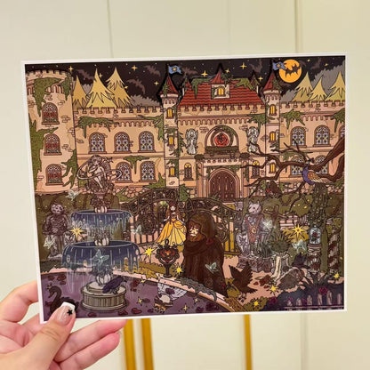 Dark Fairy Tale-DIY 3D Scene Sticker-Miniature Scenes