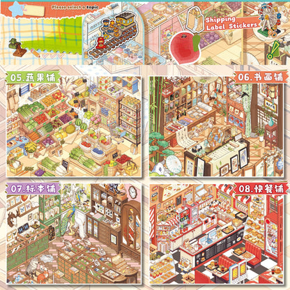 Stock Collection Book-DIY 3D Miniature Sticker Scene  Book