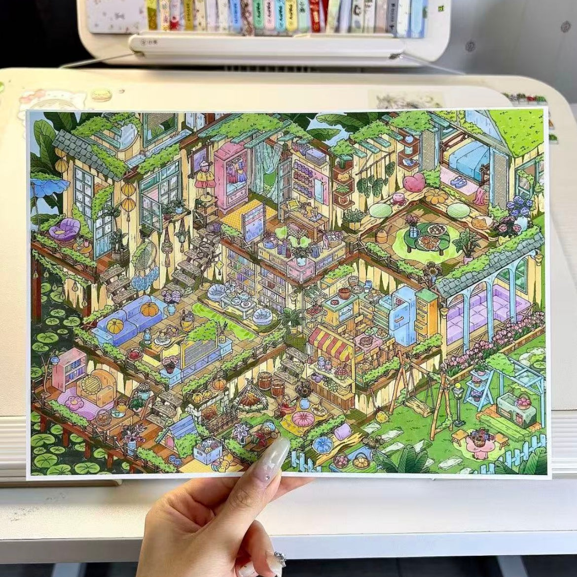 Dreamy Homestead Series-DIY 3D Miniature Sticker Scene